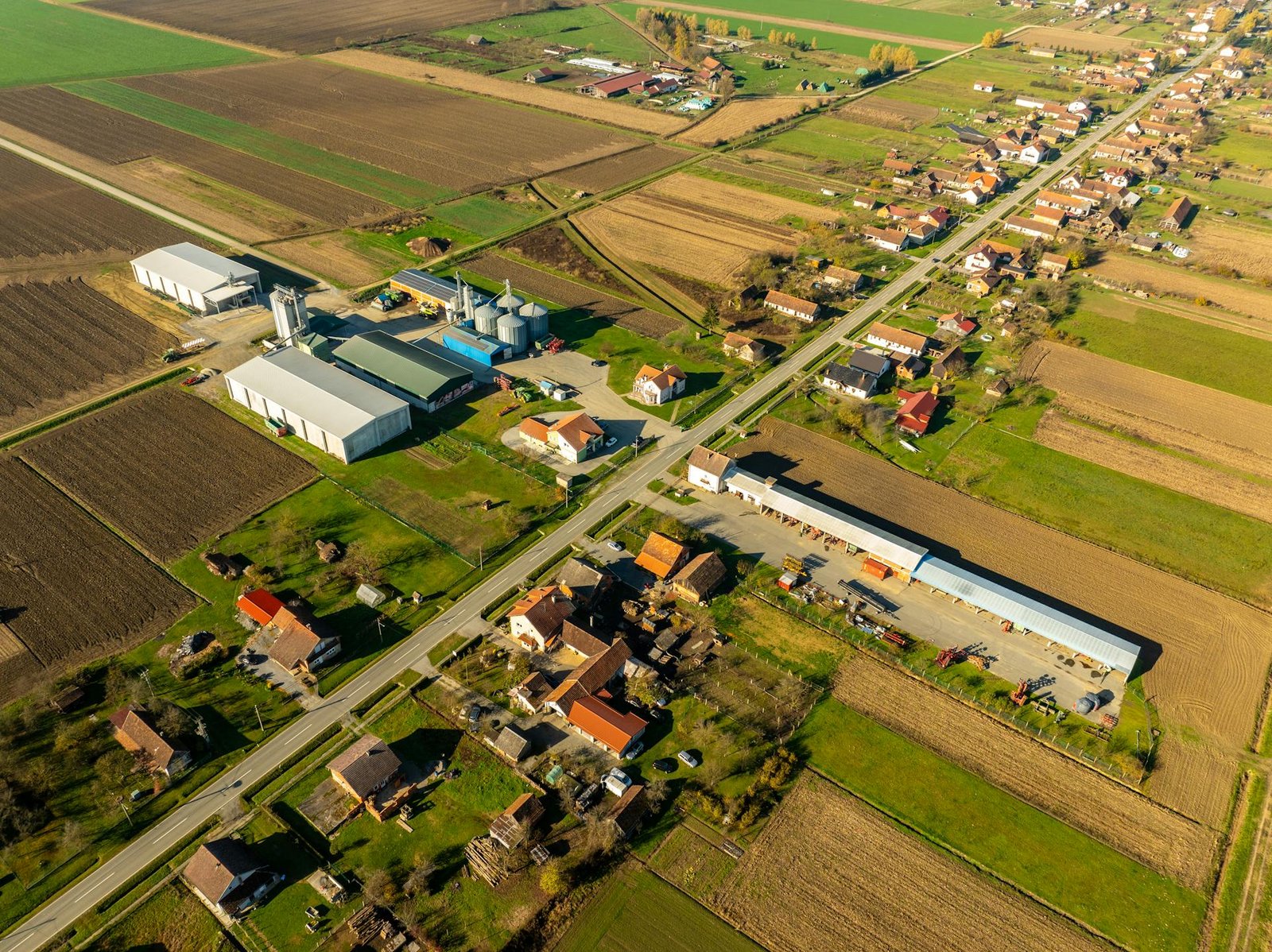 Industrial site with modern infrastructure